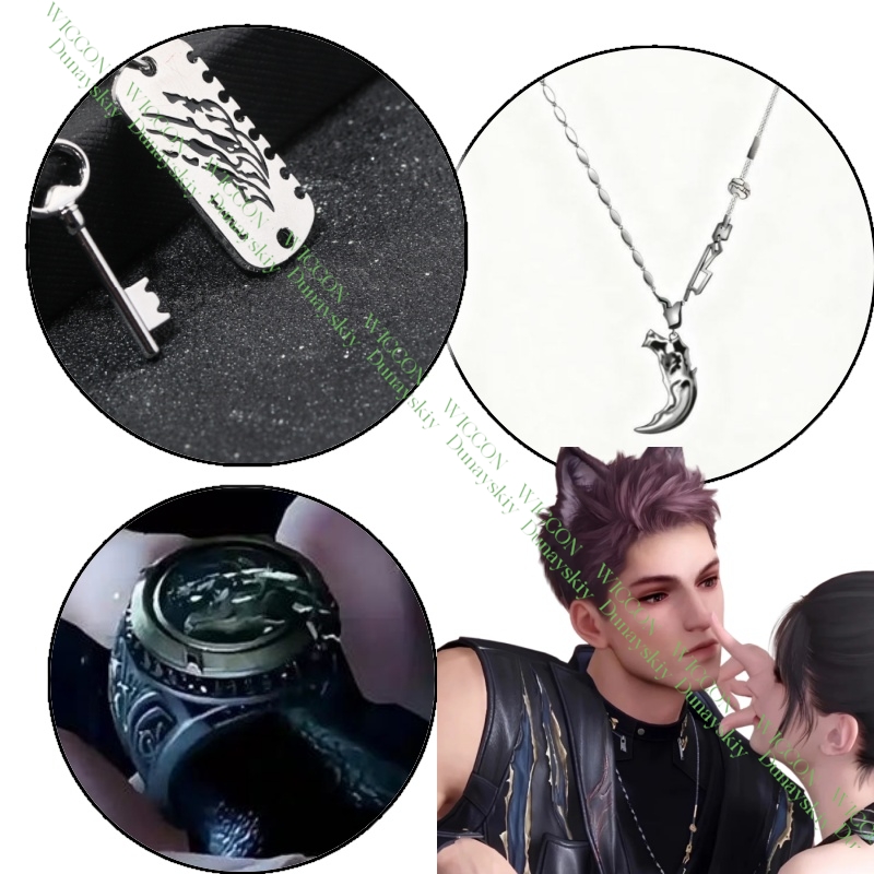 Cosplay Prop - Маска-полумаска Love and Deepspace Valko Ao