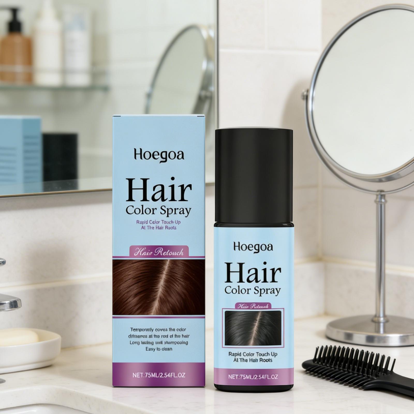 Hair Spray Color - Спрей-краска для волос Hoegoa: высококрыхлевающий временный