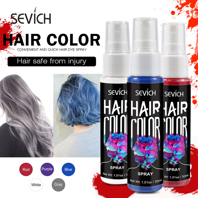 Hair Spray Color - Sevich, 8 цветов, 30 мл, спрей-краска