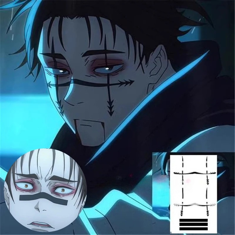 Prop Para Cosplay - Наклейки-тату Choso: Аниме Jujutsu Kaisen, 2-й