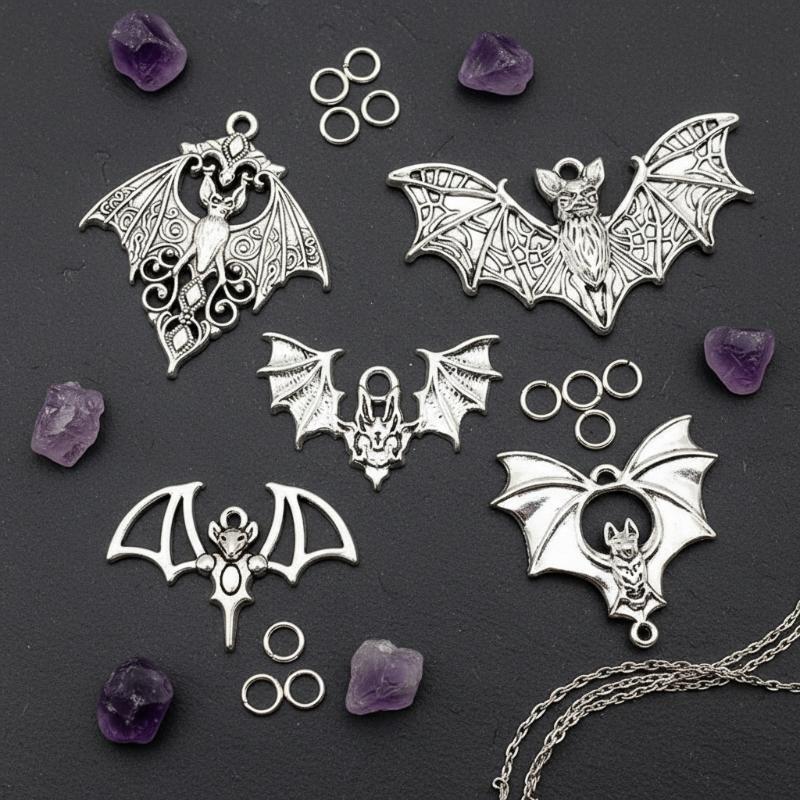# 4 шт. готических подвесок в  – обзор и цена Cosplay Bat Prop