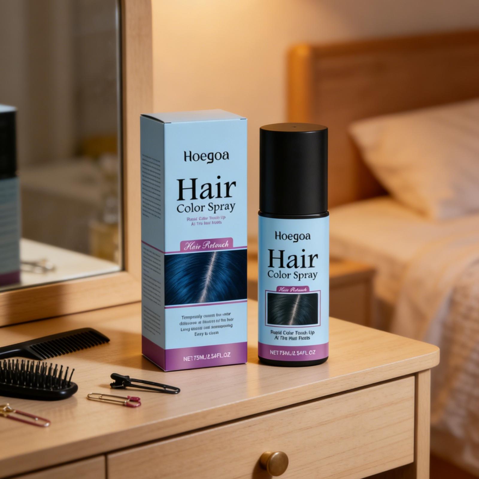 Спрей-краска для волос Hoegoa: – обзор и цена Hair Spray Color